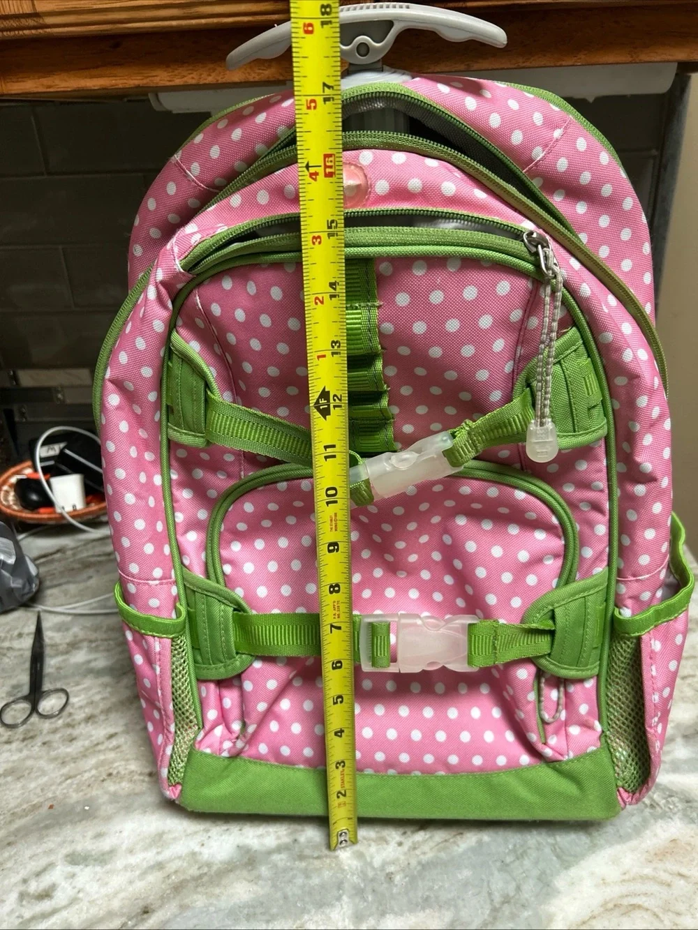 Pottery barn kids rolling backpack travel bag pink telescope handle